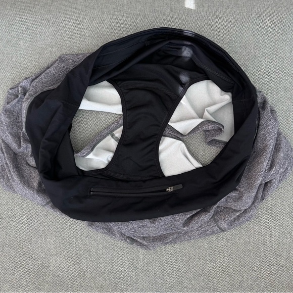 Lululemon Athletica Black and Heather Gray Athletic Shorts - Picture 3 of 4